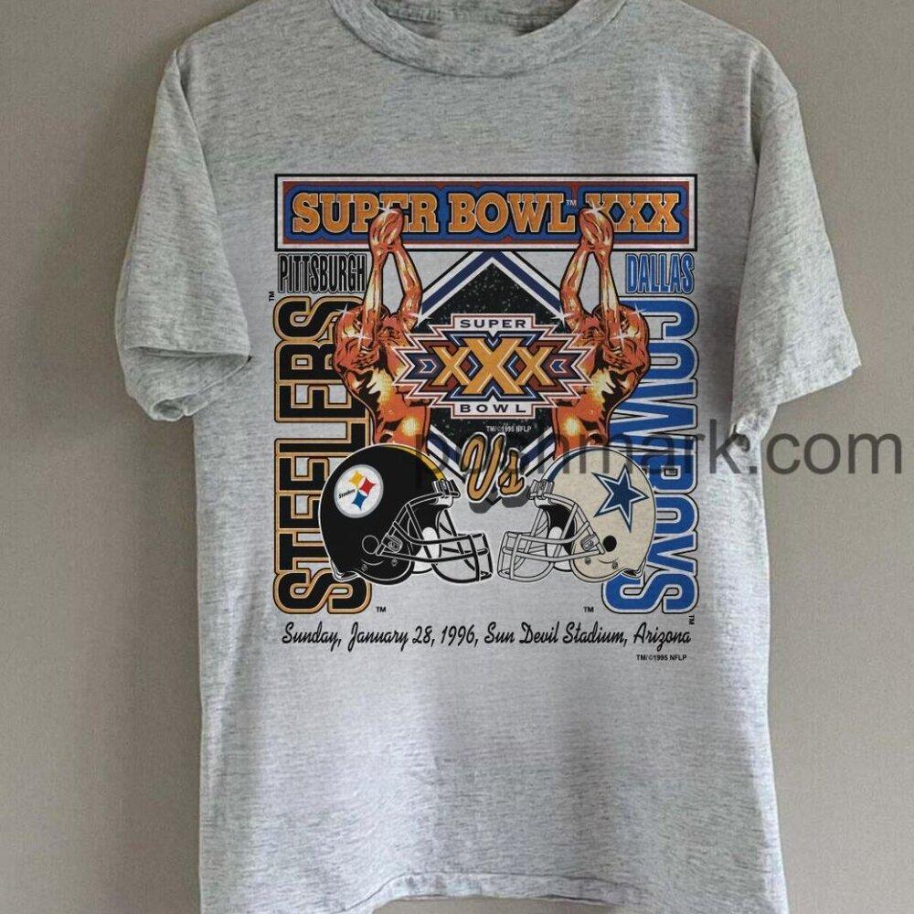 90S Pittsburg Steelers Vs Dallas Cowboys 1996 Shirt Sweater